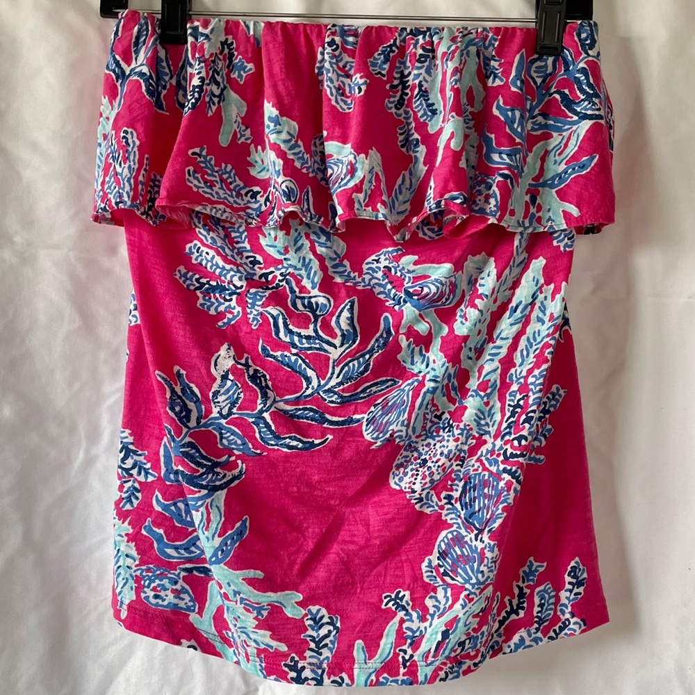 Lilly Pulitzer strapless top